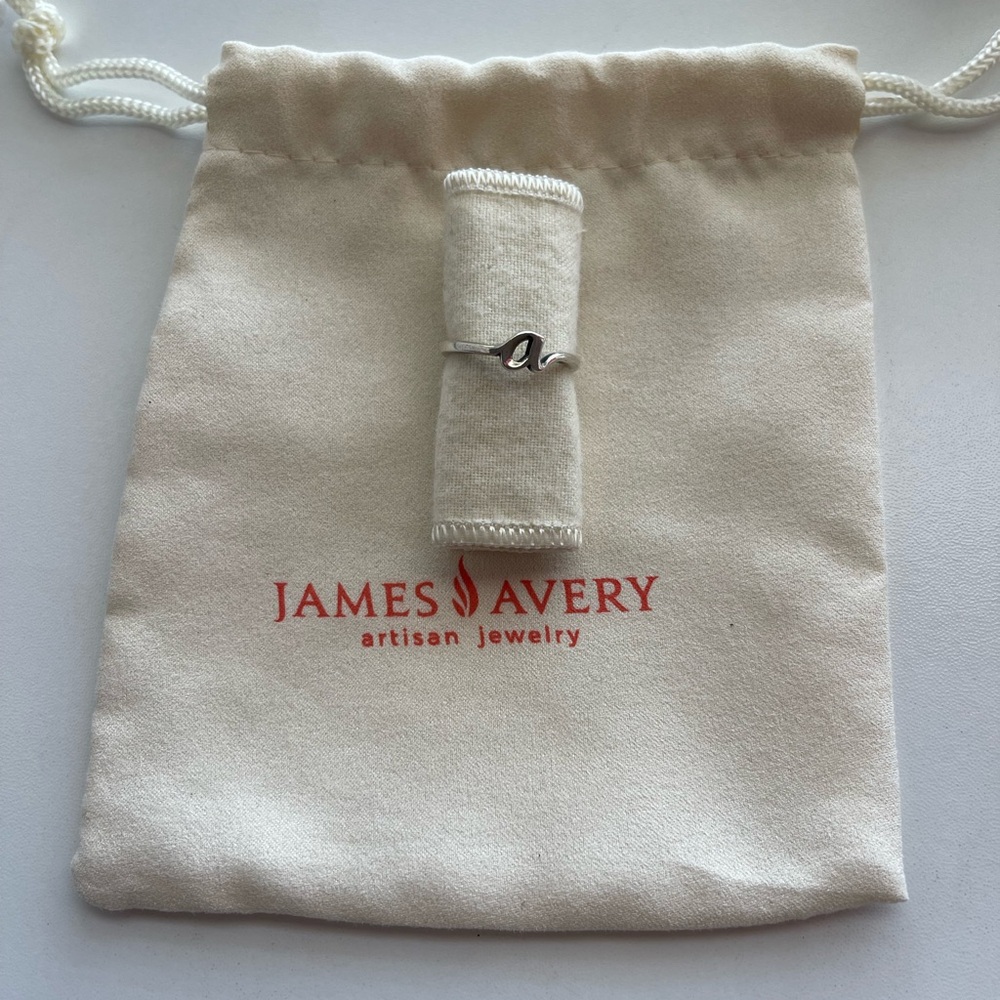 “A” Script Ring